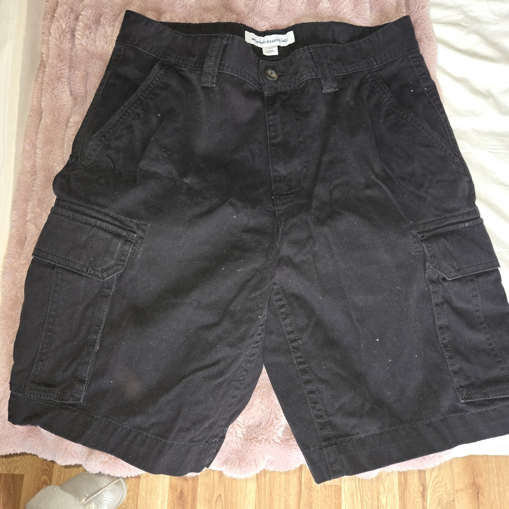 Black Cargo Shorts